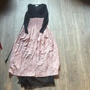 Motherhood Black and Pink dress GUC